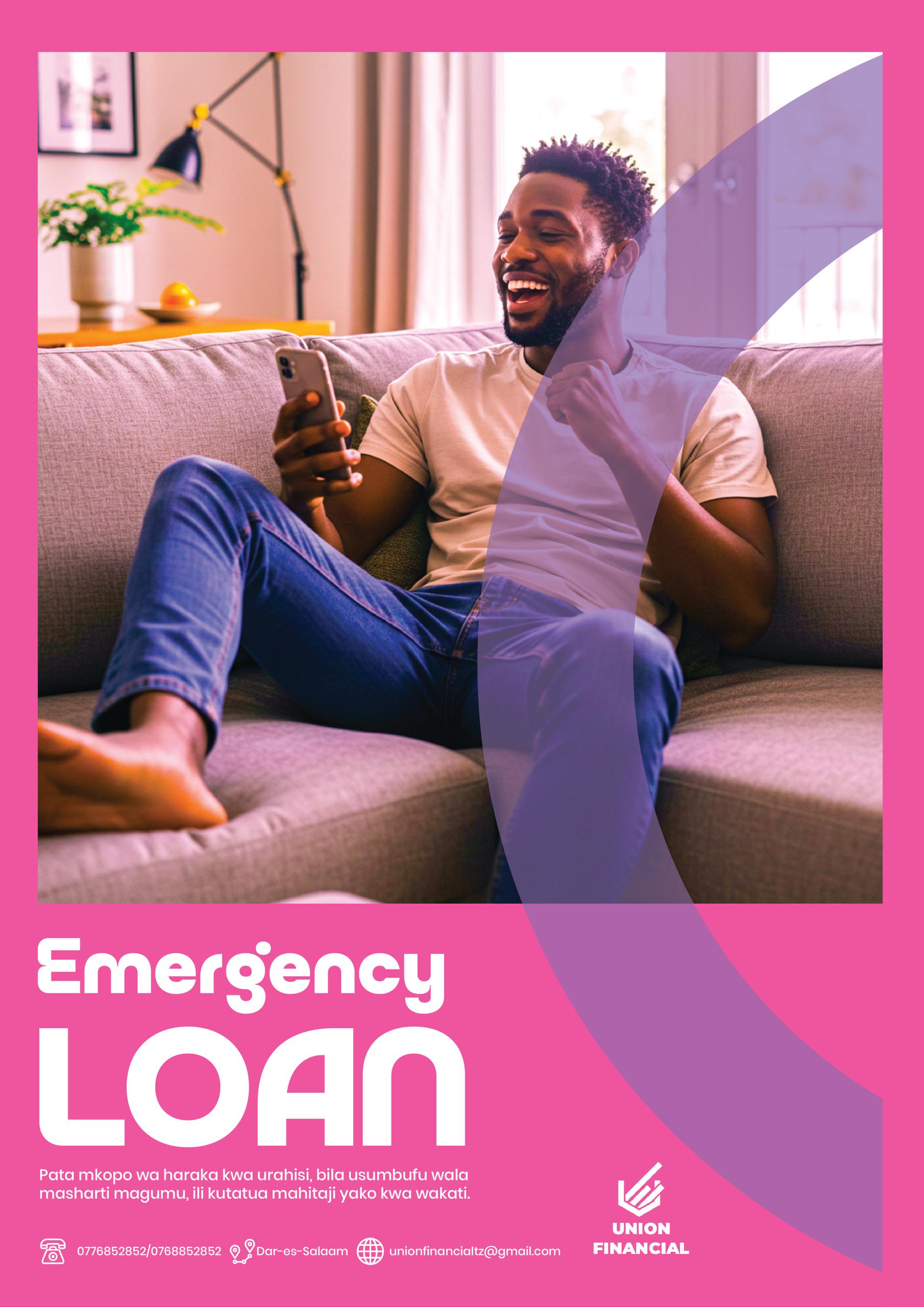 Union Financial Emergency Loan poster